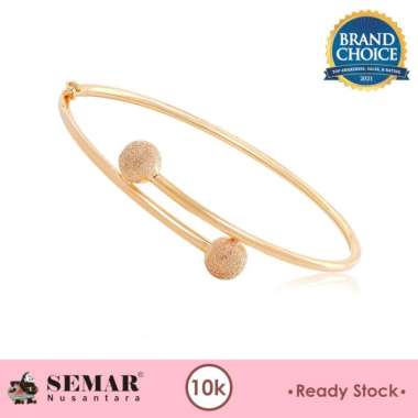 Gelang Emas Bola Satin Bangle 10K Semar Nusantara