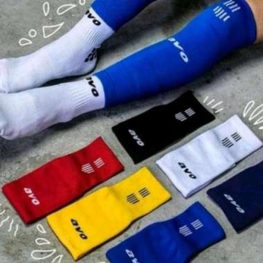 sambungan kaos kaki bola avo / leg sleeve avo / manset kaki avo Putih