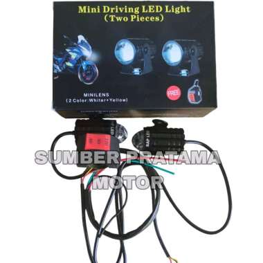 Lampu LED tembak laser D2 SAP LED mini driving light free saklar