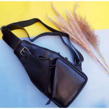 Waistbag Kulit Pria - Tas Pria - Kulit Sapi Asli Papirut Garut