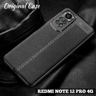 CASE XIAOMI REDMI NOTE 12 PRO 4G AUTOFOCUS CARBON KULIT LEATHER CASE