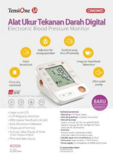 Alat Ukur Tekanan Darah Digital Tensione - Alat Ukur Tensi