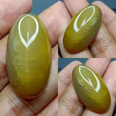 Akik Natural Batu Pandan Kapas Semu Nanas Sutra Merah Lumut OliAntik33