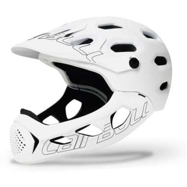 Helm Sepeda Full Face untuk Dewasa CAIRBULL downhill MTB Putih