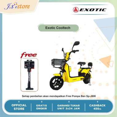 sepeda listrik exotic cooltech | motor listrik exotic garansi resmi - Multicolor