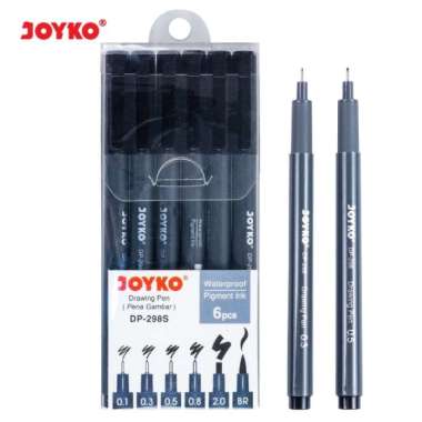Drawing Pen Joyko 6Pcs Dp-298S Waterproof Set Multicolor