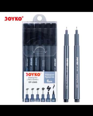 Pena Gambar Joyko Dp-298S / Drawing Pen Joyko Dp-298S 1 Set 6 Pcs Multicolor