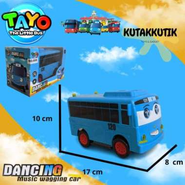 Mainan Mobil Anak The Little Bus Tayo Musik Lampu Dancing Wagging Tayo