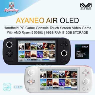 AYANEO AIR OLED PC GAME CONSOLE AMD RYZEN 5-5560U 16GB 512GB Putih