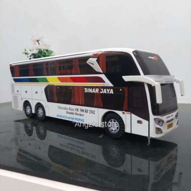 Miniatur Bus Bis Sinar Jaya Voyager New Double Deck Multicolor