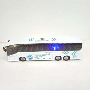 Diecast Bus Transjakarta Miniatur Busway Besi Multicolor