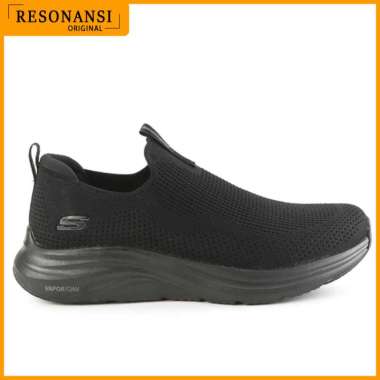 SEPATU PRIA TERBARU SKECHERS ORIGINAL SLIP ON VAPOR FOAM FULL BLACK