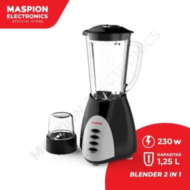 MASPION MT1569 2IN1 BLENDER KACA+DRY MILL 1.25L