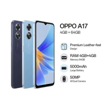 OPPO HANDPHONE A17 RAM 4/64GB BLACK