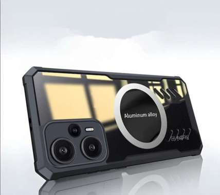 Case POCO F5 Air Vent Cooling Fan Premium Cover Hitam