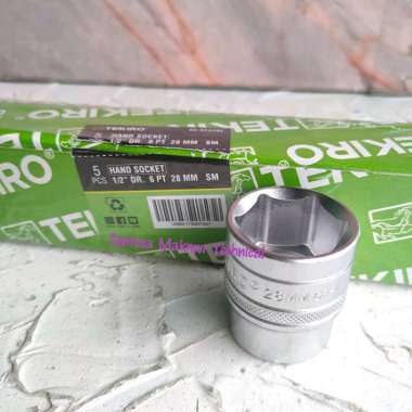 TEKIRO 1/2" 28 MM Mata Kunci Sock Sok Soket Shock 28mm 6PT 12PT 6PT