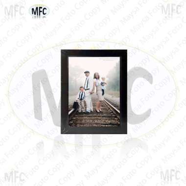 Paket cetak foto 4R (10x15) + bingkai Hitam