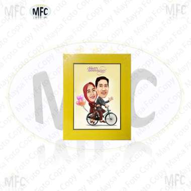 Paket cetak foto 4R (10x15) + bingkai Kuning
