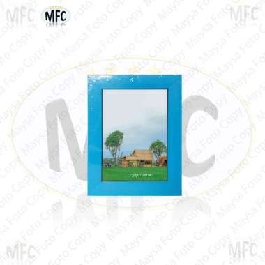 Paket cetak foto 4R (10x15) + bingkai Biru