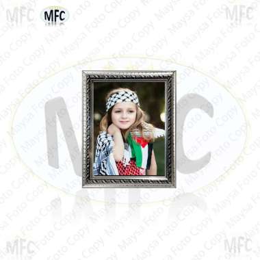 Paket cetak foto 4R (10x15) + bingkai Silver