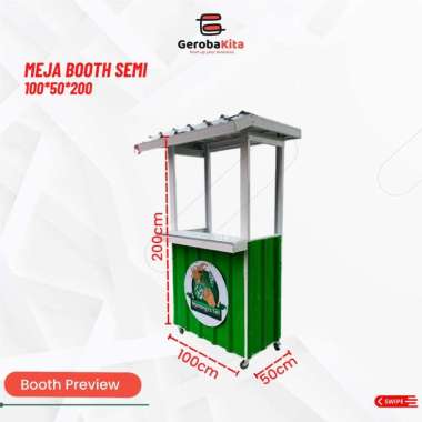 Meja Booth Semi 100x50x200