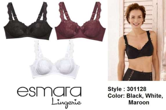 Bra Esmara Nonpad Nonwire Style Tersedia Pilihan 3 Colors