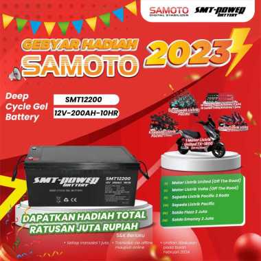SMT-POWER || Baterai Aki Kering SMT Power / SMT 12200 VRLA 12V 200AH SMT12200