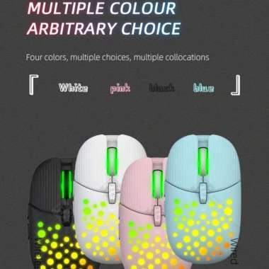 MOUSE WIRELESS RGB LED 4D 1717 RECHARGEABLE ORIGINAL