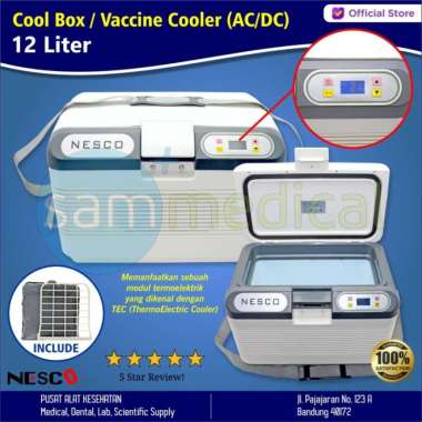 Nesco Cool Box - Vaccine Cooler - Box Vaksin 12 Liter ACDC