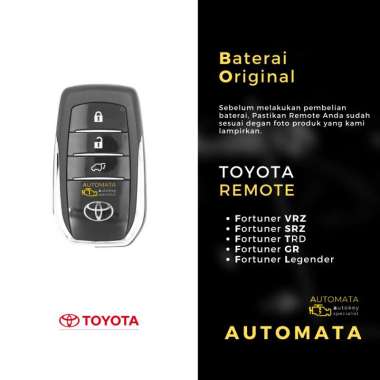 Baterai Remote Toyota Fortuner VRZ Original Panasonic