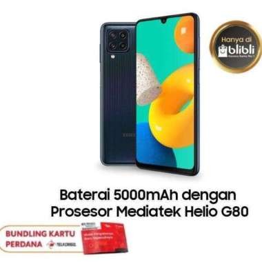 Samsung Galaxy M32 Smartphone [6/128GB] Free Telkomsel Starter Pack Black