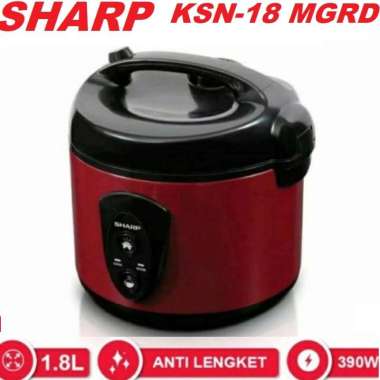 Magic Com Sharp KSN-18-MGRD 1.8 Liter Red Garansi Resmi-original