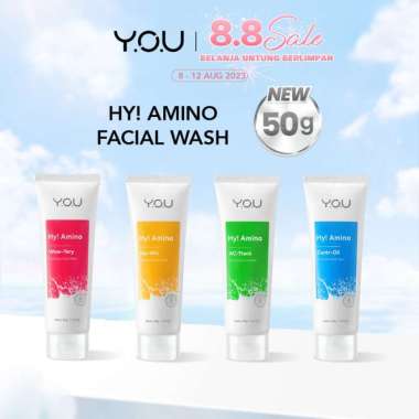 YOU Hy! Amino 100gr YOU Hy! Amino Anti-Acne Facial Wash 100gr