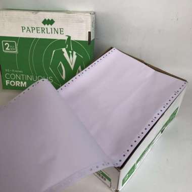 Continuous Form 2 PLY warna kertas komputer Paperline K2 warna