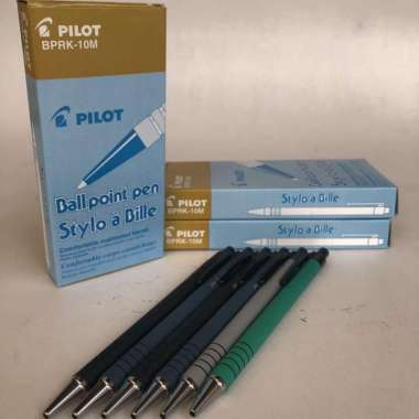 pulpen PILOT BPRK-10M ballpoint bolpen black ink