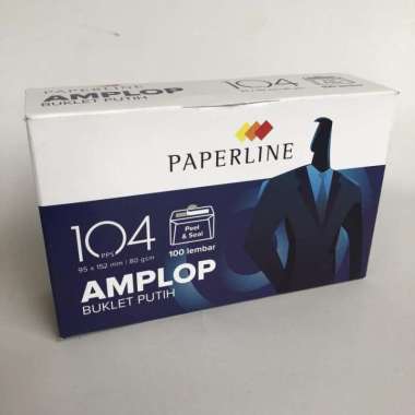amplop putih polos 104 Paperline 95mm x 152mm