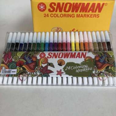 spidol kecil SNOWMAN 24-warna PW-24A