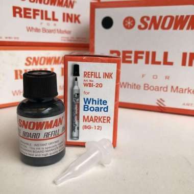 tinta spidol whiteboard SNOWMAN WBI-20 refill untuk spidol papan tulis Merah