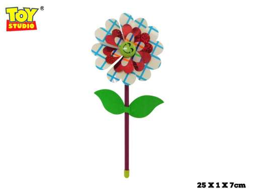Mainan Tradisional DIY Kincir Angin Sunflower Mainan Edukasi Untuk Anak Merah