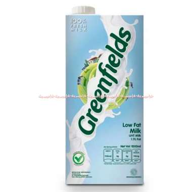 Promo Harga Greenfields UHT Low Fat 1000 ml - Blibli