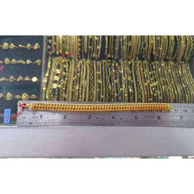 Gelang Asli Kadar 875 Hollow Super 20k Perhiasan Emas Wanita Gold