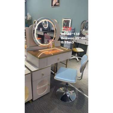 Meja Rias Vanity Ala Korea Cantik Minimalis Dressing Table (Palembang)