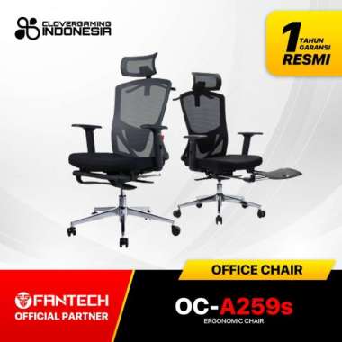 Fantech OCA259s / OC-A259s Kursi Kantor Kerja Premium Office Chair Black
