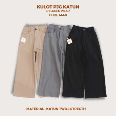CELANA ANAK PEREMPUAN/ CELANA Twill ANAK CEWEK / CELANA KULOT ANAK/ KULOT PANTS/ CELANA PANJANG ANAK