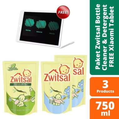 Paket Zwitsal Bottle Cleaner &amp; Detergent Free Xiaomi Tablet