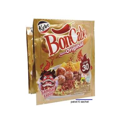 BonCabe Sambal Tabur SACHET - PAKET 6 pcs ORI LV30