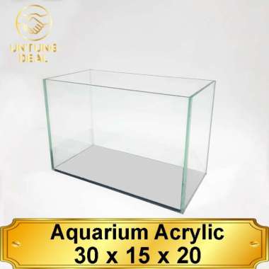 Aquarium Soliter ikan cupang Acrylic/Akrilik 3mm 30x15x20 Multivariasi Multicolor