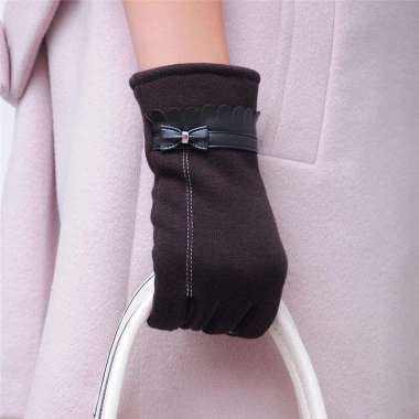 Sarung Tangan Kaos Tangan Akhwat Muslimah Handsock Manset Wanita Impor Coklat kopi