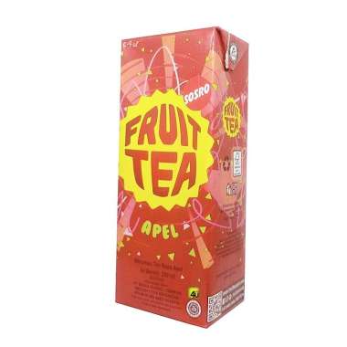 Sosro FRUIT TEA - Minuman Teh Rasa Buah - 250ml KOTAK APPLE