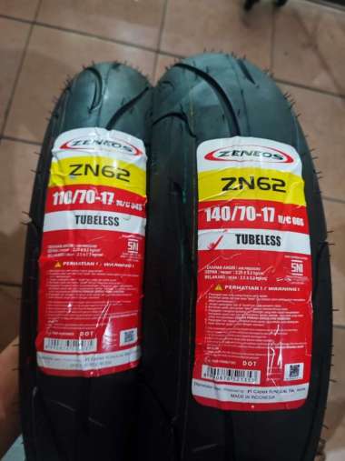 Paketan Ban ZENEOS 110/70-17 & 140/70-17 ZN 62 TUBELESS
